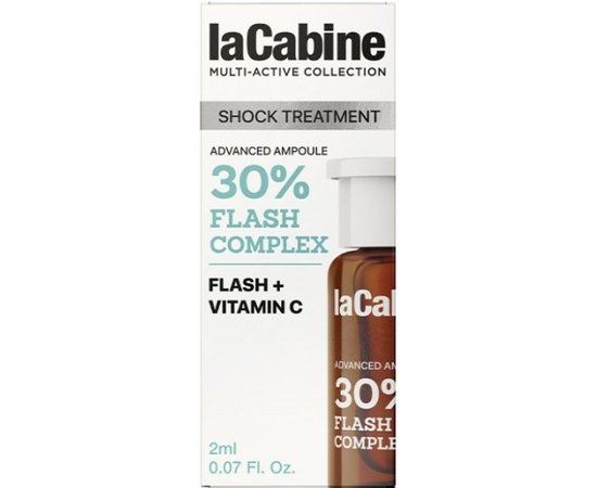 Висококонцентрована сироватка з миттєвим ліфтинг-ефектом La Cabine Flash Effect 30% Complex Advanced Ampoule, 2 ml, фото 