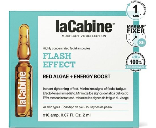 Ампулы для лица с мгновенным лифтинг-эффектом La Cabine Flash Effect Ampoules, изображение 3