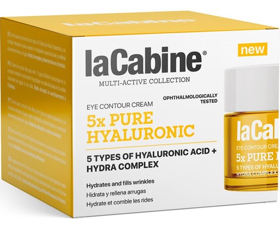 Крем для контура глаз с гиалуроновой кислотой La Cabine Hyaluronic 5x Pure Eye Contour Cream, 15 ml