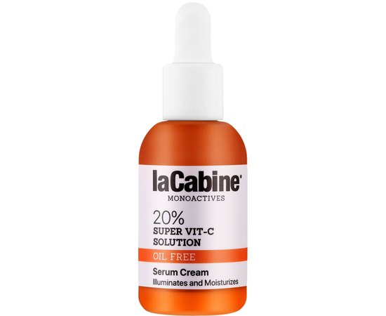 Крем-сыворотка для осветления и увлажнения кожи La Cabine Vit-C 20% Super 2 in 1 Serum Cream, 30 ml, изображение 2