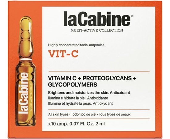 Концентрована зволожуюча сироватка La Cabine Vit-C Ampoules, изображение 3