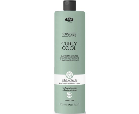 Шампунь для вьющихся и волнистых волос Lisap Curly Cool Elasticizing Shampoo, изображение 2