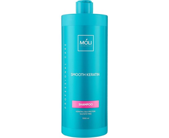 Шампунь безсульфатний з кератином і протеїнами шовку Moli Cosmetics Smooth Keratin Shampoo, фото _ab__is.image_number.default