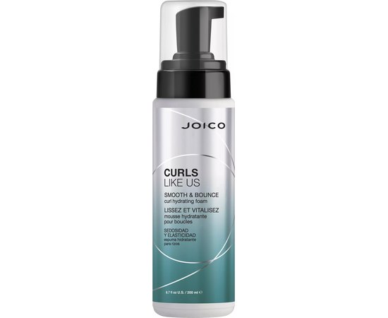 Увлажняющая пенка для локонов Joico Curls Like Us Smooth & Bounce Foam, 200 ml