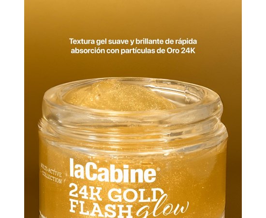 Гель для лица La Cabine 24k Gold Flash Glow Cream, 50 ml, изображение 3