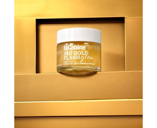 Гель для лица La Cabine 24k Gold Flash Glow Cream, 50 ml, изображение 2