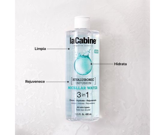 Міцелярна вода для зняття макіяжу La Cabine Micelar Water, 400 ml, фото _ab__is.image_number.default