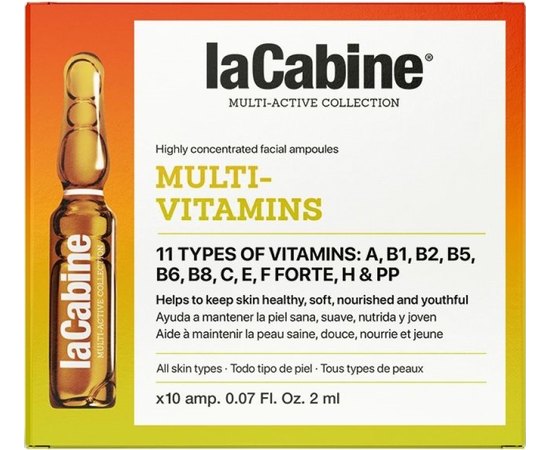 Ампулы для лица Мультивитамины La Cabine Multivitaminas Ampoules, изображение 2