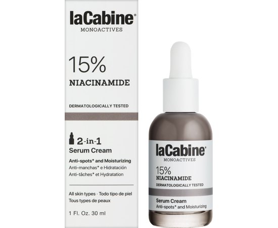 Крем-сыворотка для пигментных пятен La Cabine Niacinamide Pro 15% 2 in 1 Serum Cream, 30 ml