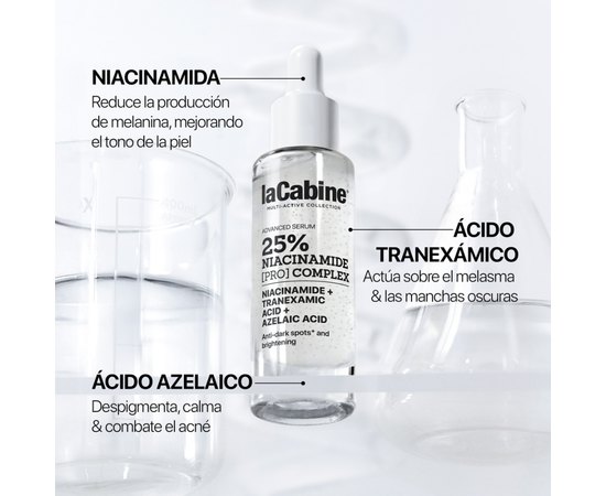 Высококонцентрированная сыворотка против пигментных пятен La Cabine Niacinamide Pro 25% Complex Advanced Serum, 30 ml, изображение 3