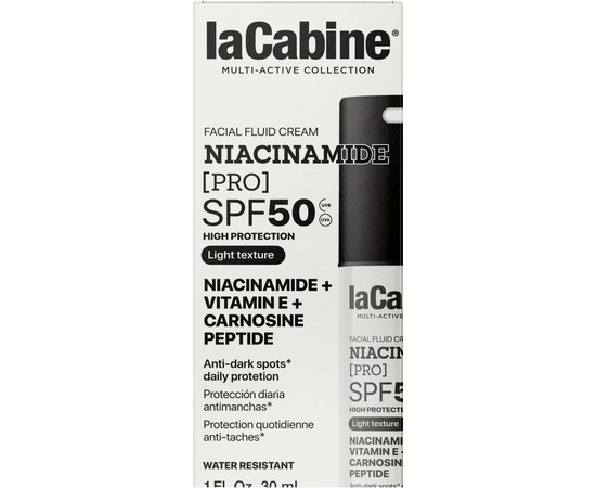 Солнцезащитный крем-флюид для лица La Cabine Niacinamide Pro SPF50 Fluid Sunscreen, 30 ml