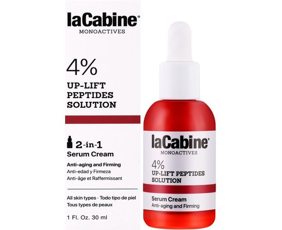 Антивікова крем-сироватка для шкіри обличчя La Cabine Peptides 4% Up-Lift 2 in 1 Serum Cream, 30 ml, фото _ab__is.image_number.default