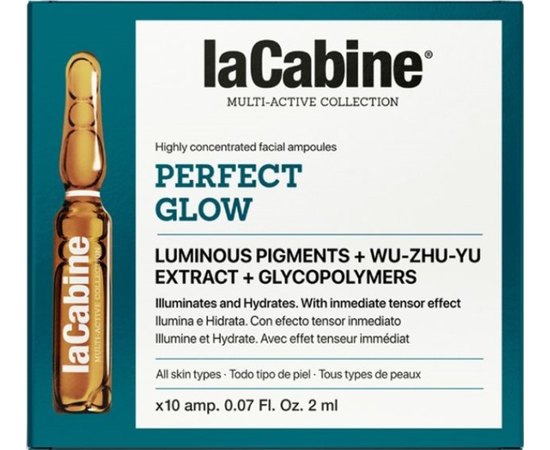 Концентрированная сыворотка для мгновенного сияния кожи La Cabine Perfect Glow Ampoules, изображение 2