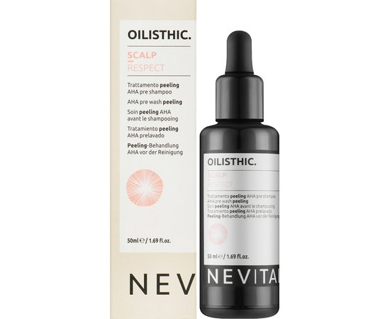 Отшелушивающий пилинг с АНА кислотами для кожи головы Nevitaly Scalp Respect AHA Pre Wash Peeling, 50 ml, изображение 2