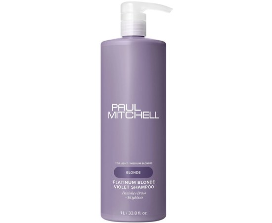 Шампунь для светлых, седых и осветленных волос Paul Mitchell Platinum Blonde Shampoo, изображение 4