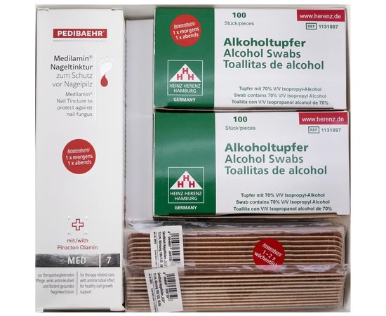 Набор противогрибковый для ногтей 100 дней терапевтического ухода PediBaehr Medilamin, изображение 3