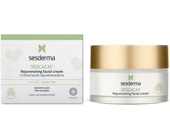 Омолоджуючий крем для обличчя Sesderma Sescacay Rejuvenating Facial Cream, 50 ml, изображение 2