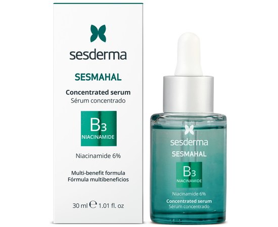 Багатофункціональна концентрована сироватка з 6% ніацинаміду Sesderma Sesmahal B3 - Niacinamide 6% Concentrated Serum, 30 ml, фото _ab__is.image_number.default