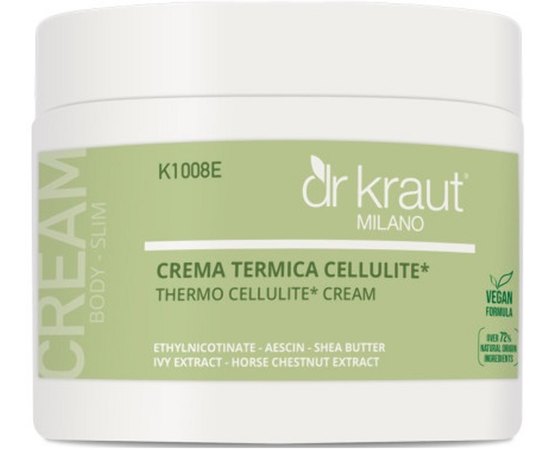 Антицеллюлитный термокрем с этилникотинатом и эсцином Dr.Kraut Thermo Anti-Cellulite Cream, изображение 2