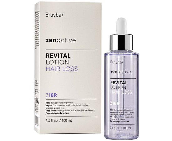 Лосьйон проти випадіння волосся Erayba Zen Active Z18r Revital Lotion Hair Loss, 100 ml, фото 