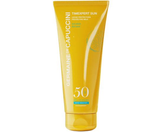 Сонцезахисне молочко для обличчя та тіла Germaine De Capuccini TE Sun Protective Milk SPF 50, 200 ml, фото 