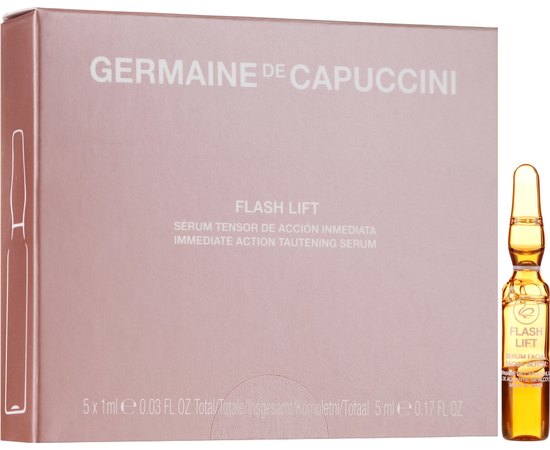 Концентрат із ефектом ліфтингу Germaine de Capuccini Options Flash Lift Immediate Action Tautening Serum, 5*1 ml, фото 