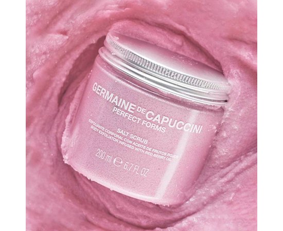 Скраб Минеральные соли и красные ягоды Germaine de Capuccini PF Salt Scrub Body Exfoliant Red Berry, 200 ml, изображение 2