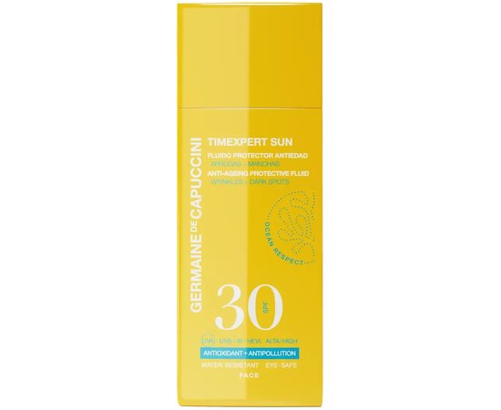 Емульсія сонцезахисна антивікова для обличчя Germaine de Capuccini TE Sun. Anti-Ageing Protective Fluid SPF 30, 50 ml, фото 