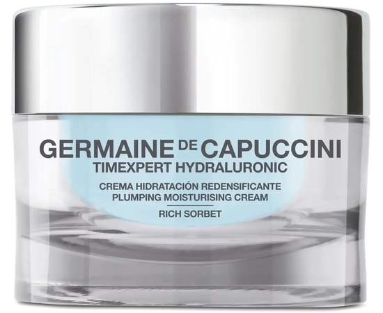 Крем зволожуючий та наповнюючий для нормальної та сухої шкіри Germaine de Capuccini Timexpert Hydraluronic Plumping Moisturising Cream Rich Sorbet, 50 ml, фото 