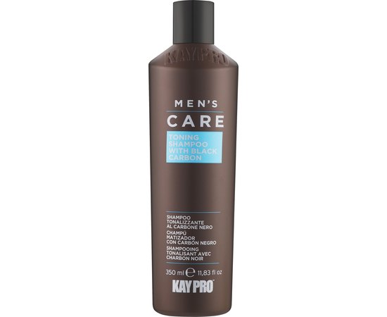 Тонувальний шампунь з чорним вугіллям Kay Pro Men's Care Toning Shampoo With Charcoal, 350 ml, фото 