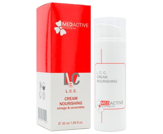 Ультраподвижный крем с керамидами MedActive L.C.C. Cream Nourishing Omega & Ceramides, изображение 2