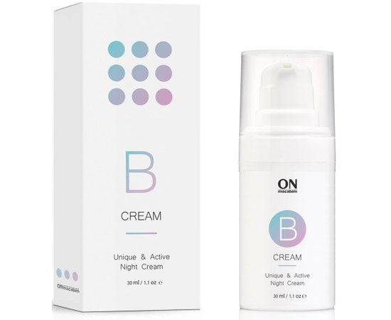 Крем комплексної дії для проблемної шкіри OnMacabim DM B Cream Unique & Active Night Cream, 30 ml, фото 