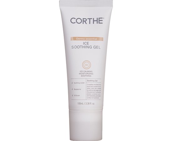 Заспокійливий кріо-гель з аплікатором Corthe Dermo Essential Ice Soothing Gel, 100 ml, фото 