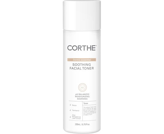 Заспокійливий тонер для обличчя Corthe Dermo Essential Soothing Facial Toner, фото 