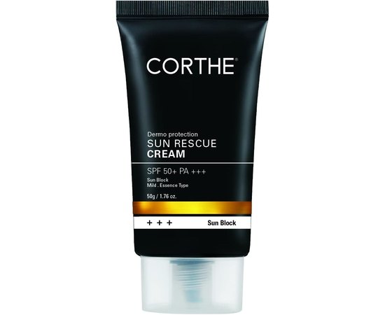 Відновлювальний сонцезахисний крем для сухої та чутливої шкіри Corthe Dermo Protection Sun Rescue Cream SPF 50+ PA+++, 50 g, фото 