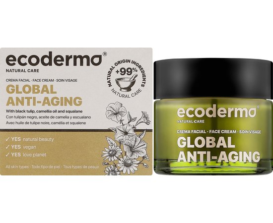 Антивіковий крем для обличчя Ecoderma Global Anti-Aging Face Cream, 50 ml, фото _ab__is.image_number.default