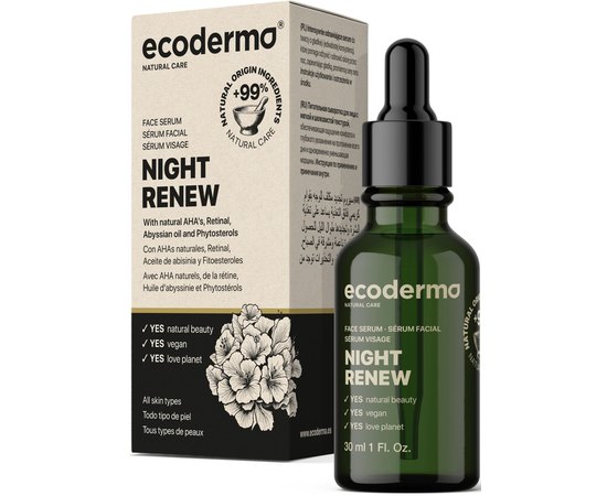Нічна сироватка для інтенсивного відновлення шкіри обличчя Ecoderma Night Renew Face Serum, 30 ml, фото _ab__is.image_number.default