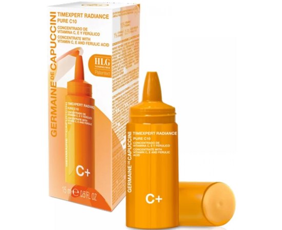Сыворотка Pure C10 антиоксидантная Germaine de Capuccini TE Radiance C+ Pure Vitamin C Antioxidant Facial Concentrate, 15 ml, изображение 2