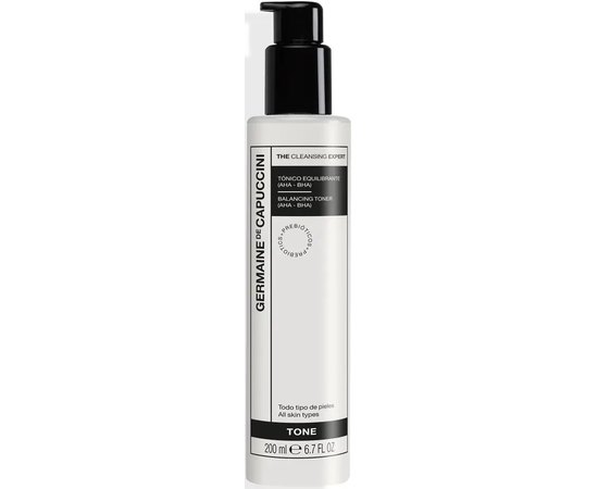 Балансирующий тоник для лица с кислотами AHA и BHA Germaine de Capuccini The Cleansing Expert Balancing Toner AHA-BHA, 200 ml