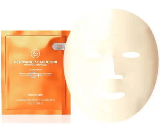 Маска проти втоми з вітаміном С Germaine de Capuccini Timexpert Radiance C+ Glow Force Mask, 1 pcs, фото 