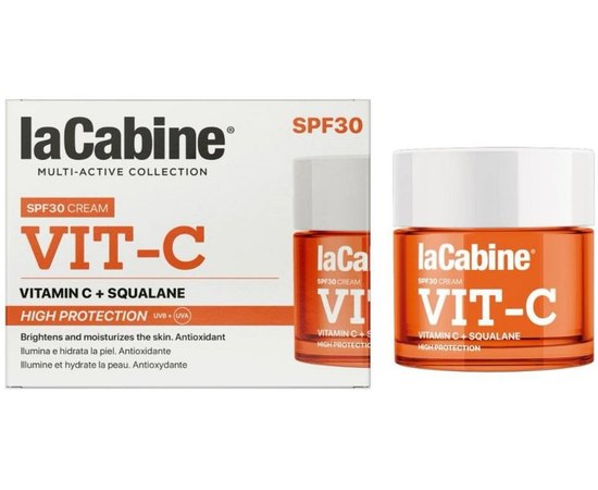 Крем для сияния и увлажнения кожи лица La Cabine Vit-C SPF30 Cream, 50 ml, изображение 2