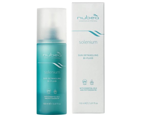 Двофазний захисний та розгладжуючий флюїд для волосся Nubea Solenium Sun Detangling Bi-Fluid, 150 ml, фото _ab__is.image_number.default
