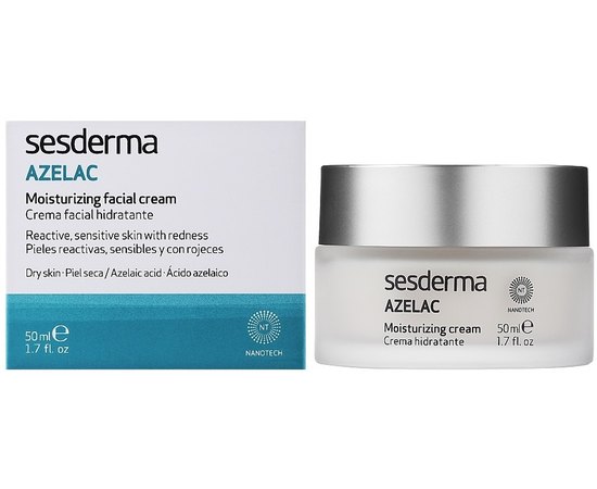 Увлажняющий крем для лица Sesderma Azelac Moisturizing Facial cream, 50 ml, изображение 2