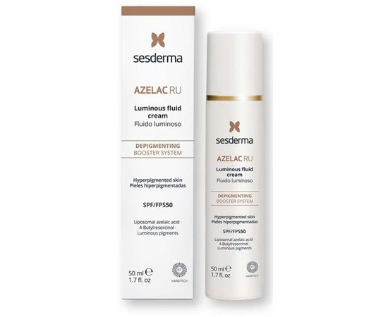 Флюїд для блиск шкіри Sesderma Azelac Ru Depigmenting Luminous Fluid Cream SPF50, 50 ml, фото _ab__is.image_number.default
