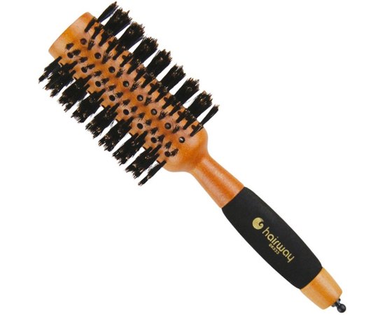 Брашинг для волос сплошной с натуральной щетиной HairWay, изображение 3