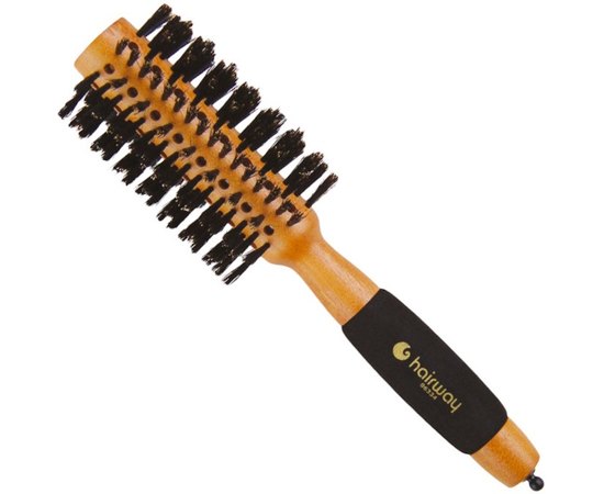 Брашинг для волос сплошной с натуральной щетиной HairWay, изображение 2