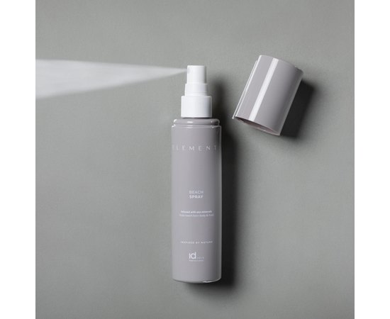 Сольовий спрей надає легку текстуру та матовий фініш id Hair Elements Styling Beach Spray, 125 ml, фото _ab__is.image_number.default