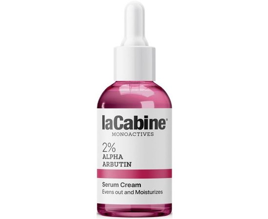Крем-сыворотка против пигментации и для выравнивания тона La Cabine 2% Alfa Arbutin Serum Cream, 30 ml, изображение 2