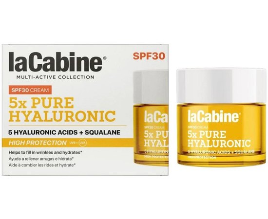 Зволожуючий крем проти мімічних зморшок La Cabine 5x Pure Hyaluronic SPF30 Cream, 50 ml, фото _ab__is.image_number.default
