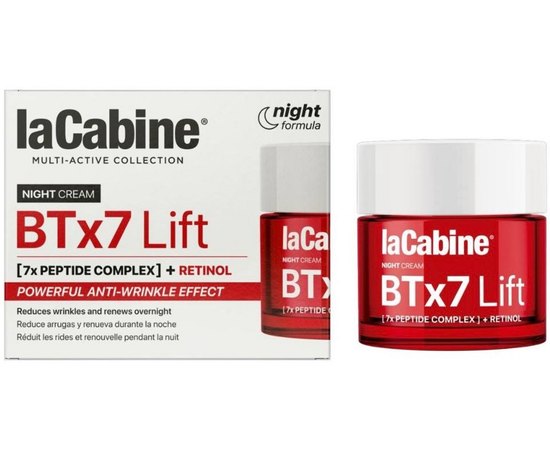 Ночной лифтинговый крем против морщин La Cabine BTx7 Lift Night Cream, 50 ml, изображение 2